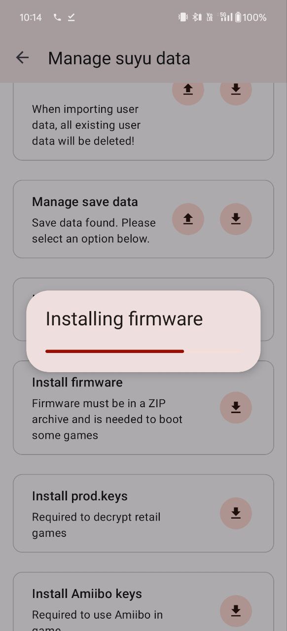 Install Firmware Suyu emulator