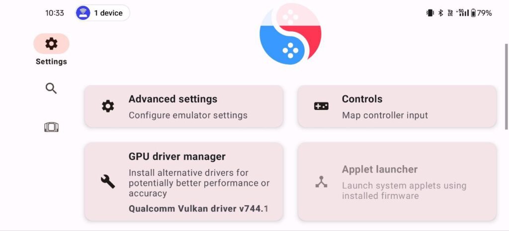 gpu driver in settings